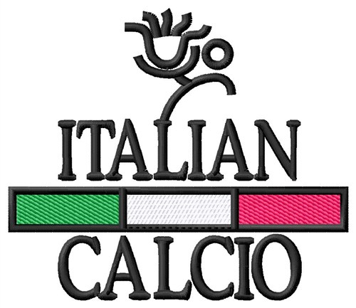 Italian Calcio Machine Embroidery Design