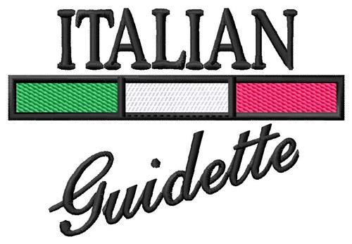 Italian Guidette Machine Embroidery Design