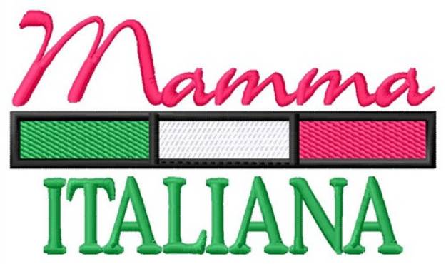 Picture of Mamma Italiana Machine Embroidery Design