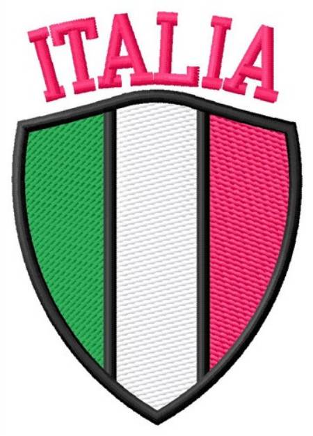 Picture of Italia Shield Machine Embroidery Design
