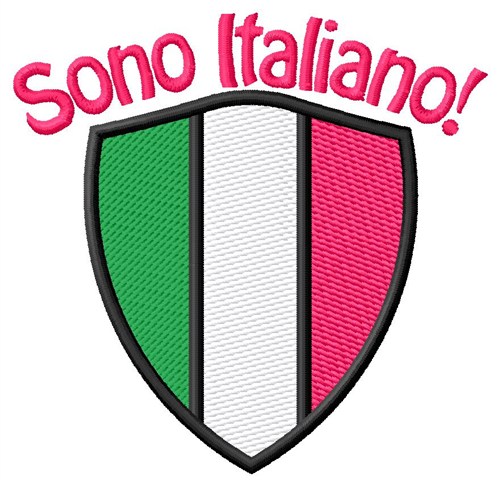 Sono Italiano Shield Machine Embroidery Design