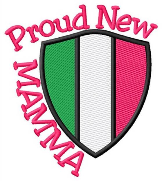 Picture of Italian Proud Mamma Machine Embroidery Design