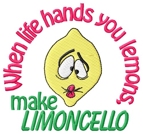 Limoncello Lemon Machine Embroidery Design