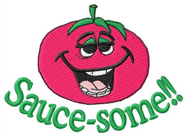 Picture of Sauce-some Tomato Machine Embroidery Design