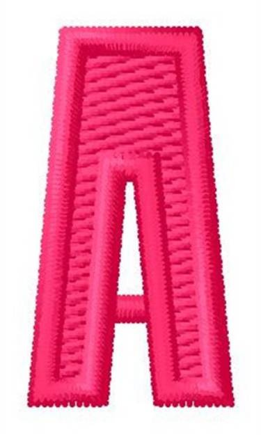 Picture of Letter A Machine Embroidery Design