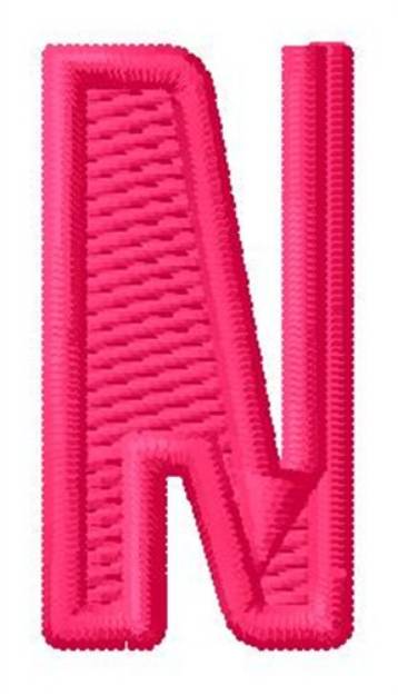 Picture of Letter N Machine Embroidery Design