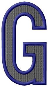 Picture of Plain Letter G Machine Embroidery Design