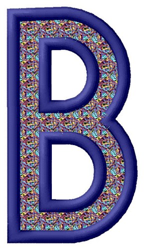 Letter B Machine Embroidery Design
