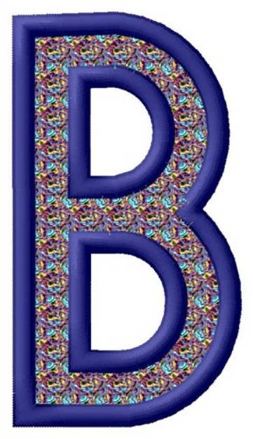 Picture of Letter B Machine Embroidery Design