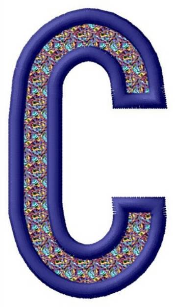 Picture of Letter C Machine Embroidery Design