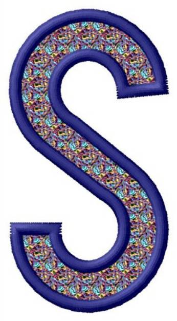 Picture of Letter S Machine Embroidery Design