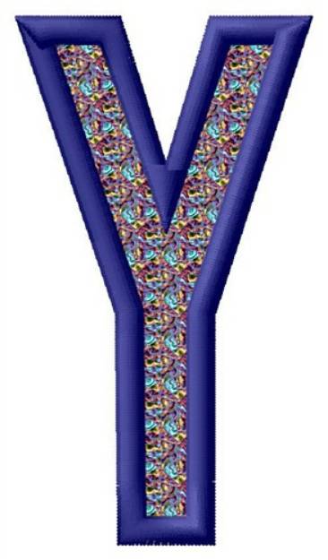Picture of Letter Y Machine Embroidery Design