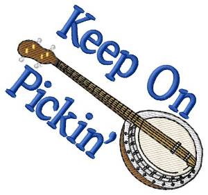 Picture of Keep On Pickin Machine Embroidery Design