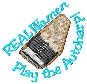 Picture of Real Women Autoharp Machine Embroidery Design
