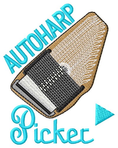 Autoharp Picker Machine Embroidery Design