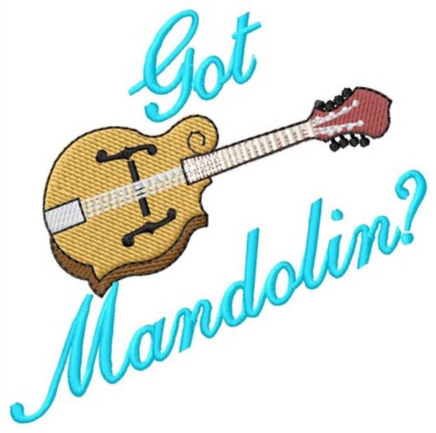 Picture of Got Mandolin Machine Embroidery Design