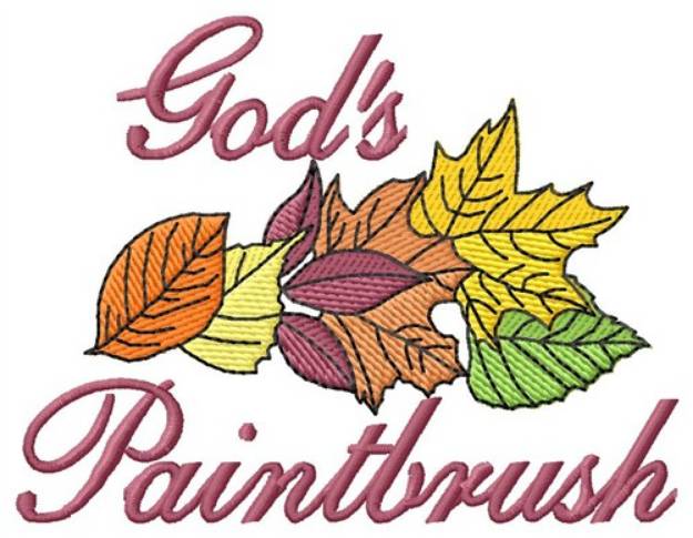 Picture of Gods Paintbrush Machine Embroidery Design