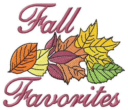Fall Favorites Machine Embroidery Design