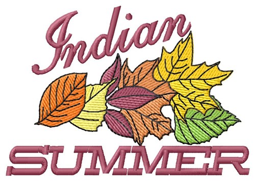 Indian Summer Machine Embroidery Design