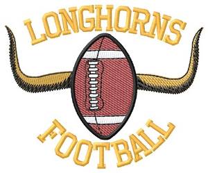 Picture of Longhorns Football Machine Embroidery Design