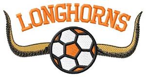 Picture of Longhorns Soccer Machine Embroidery Design