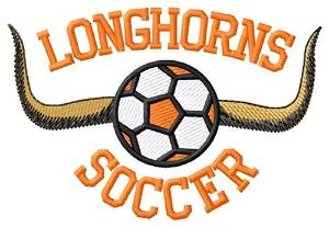 Picture of Longhorns Soccer Machine Embroidery Design