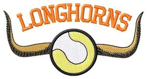 Picture of Tennis Longhorns Machine Embroidery Design