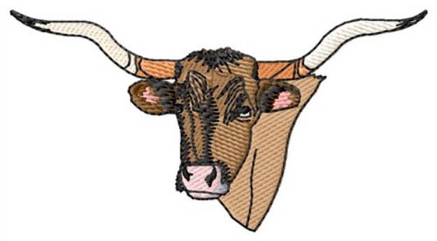Picture of Longhorns Face Machine Embroidery Design