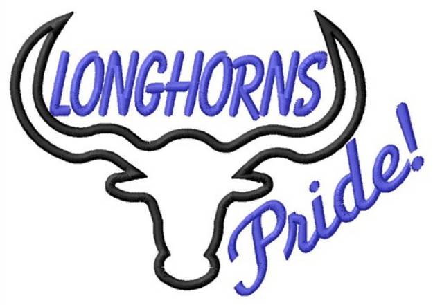 Picture of Longhorns Pride Machine Embroidery Design