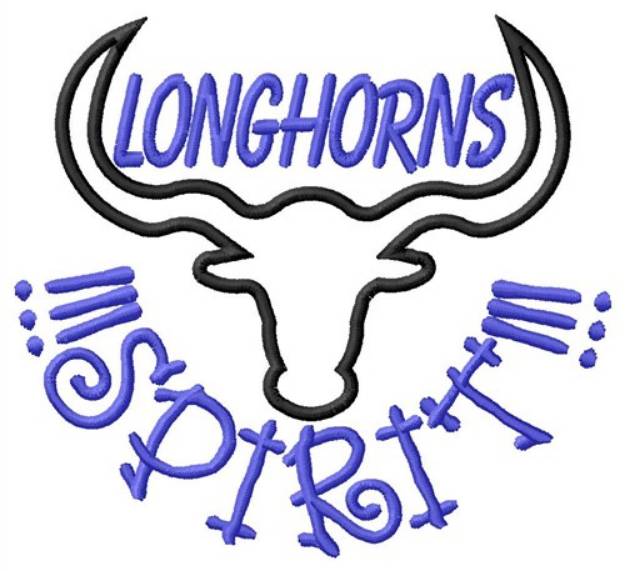 Picture of Longhorns Spirit Machine Embroidery Design