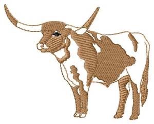 Picture of Longhorn Outline Machine Embroidery Design
