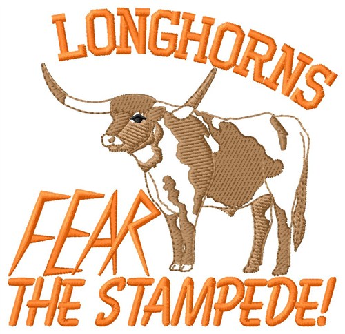 Fear The Stampede Machine Embroidery Design