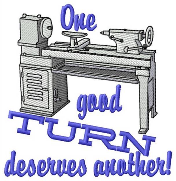 Picture of Turn Deserves Another Machine Embroidery Design