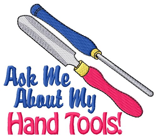 Hand Tools Machine Embroidery Design