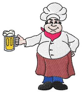 Picture of Cook with Beer Machine Embroidery Design