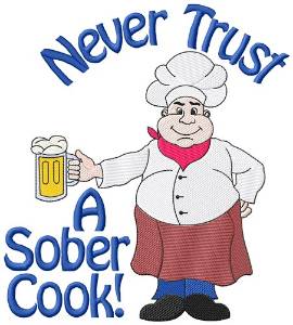 Picture of Sober Cook Machine Embroidery Design
