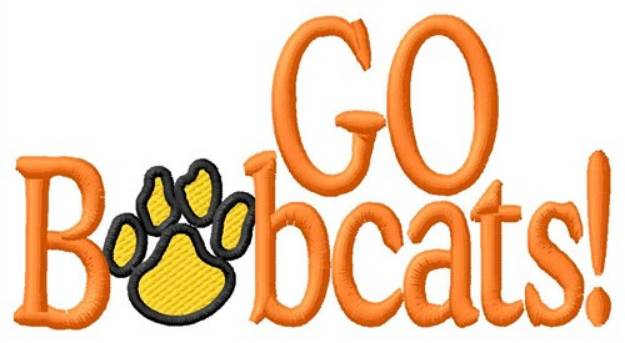 Picture of Go Bobcats Machine Embroidery Design