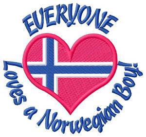 Picture of Norwegian Boy Machine Embroidery Design