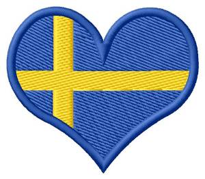 Picture of Swedish Heart Machine Embroidery Design