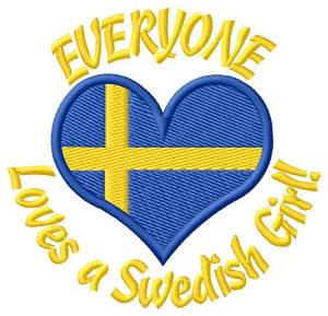 Picture of Swedish Girl Machine Embroidery Design
