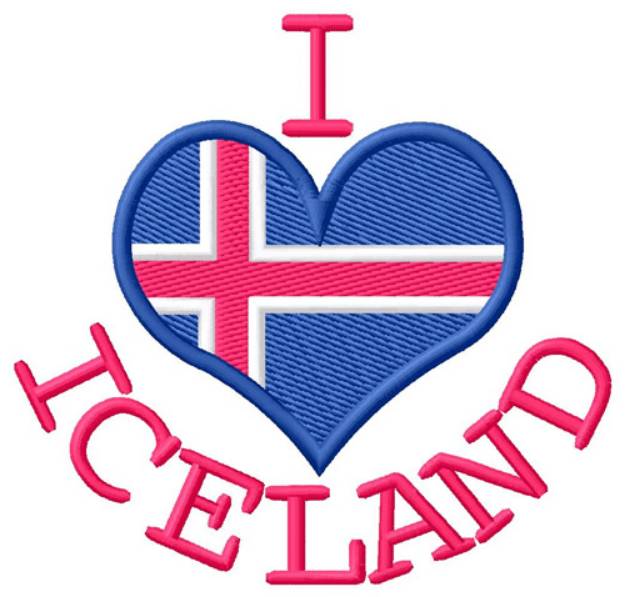 Picture of Iceland Machine Embroidery Design