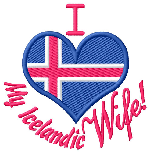 Icelandic Wife Machine Embroidery Design