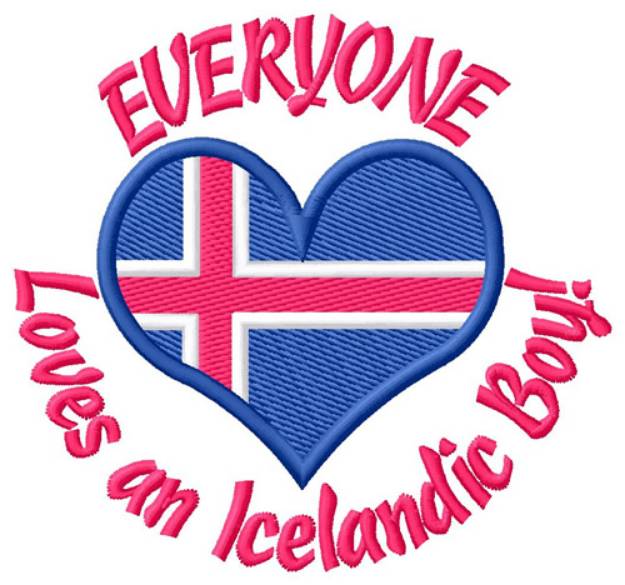 Picture of Icelandic Boy Machine Embroidery Design