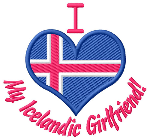 Icelandic Girlfriend Machine Embroidery Design
