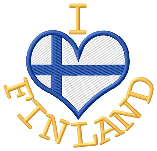 Finland Machine Embroidery Design