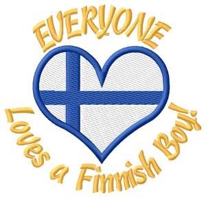 Picture of Finnish Boy Machine Embroidery Design