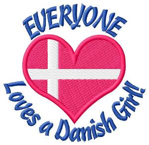 Picture of Danish Girl Machine Embroidery Design