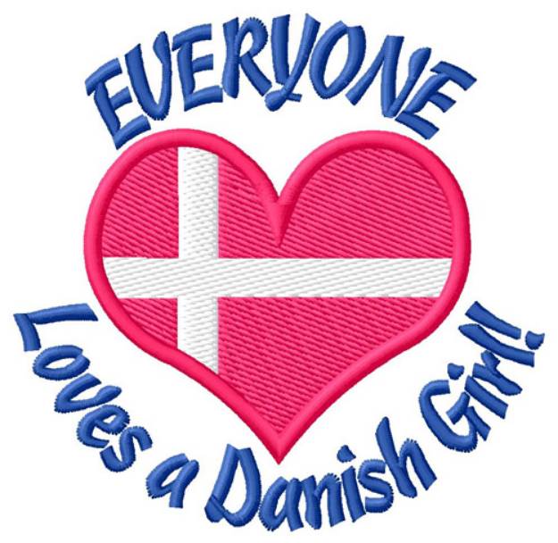 Picture of Danish Girl Machine Embroidery Design