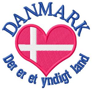 Picture of Danmark Machine Embroidery Design