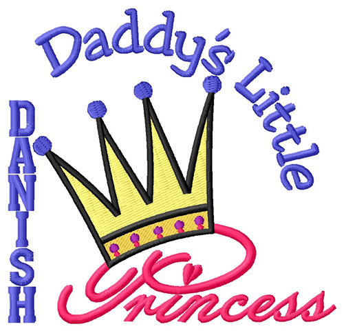 Daddys Princess Machine Embroidery Design
